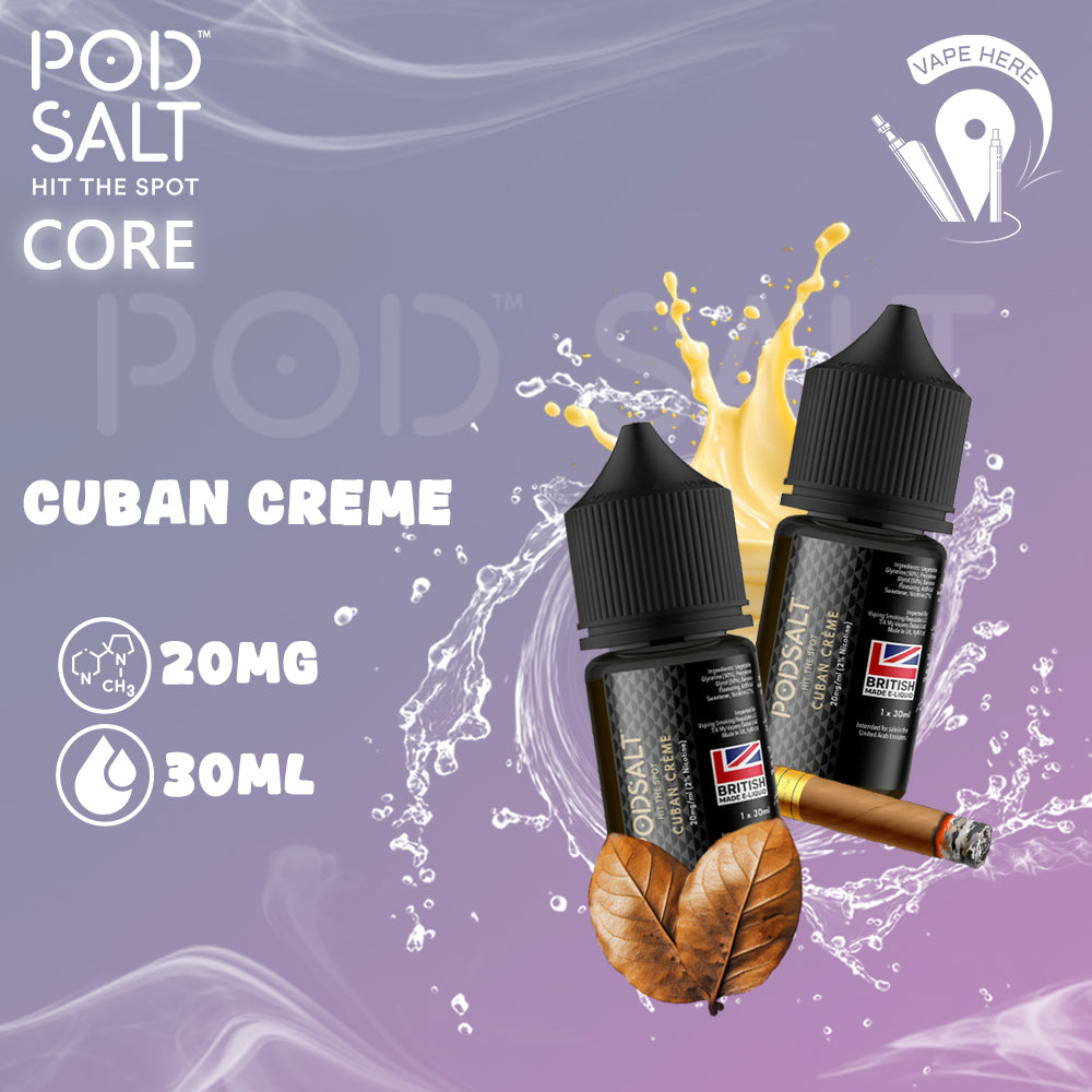 Pod Salt - Cuban Creme - NicSalt 20MG 30ML Ajman, UAE