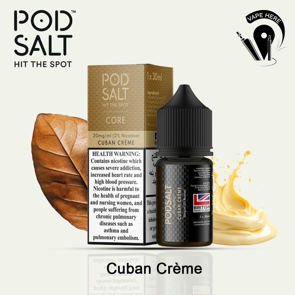 Pod Salt - Cuban Creme - NicSalt 20MG 30ML Dubai, UAE