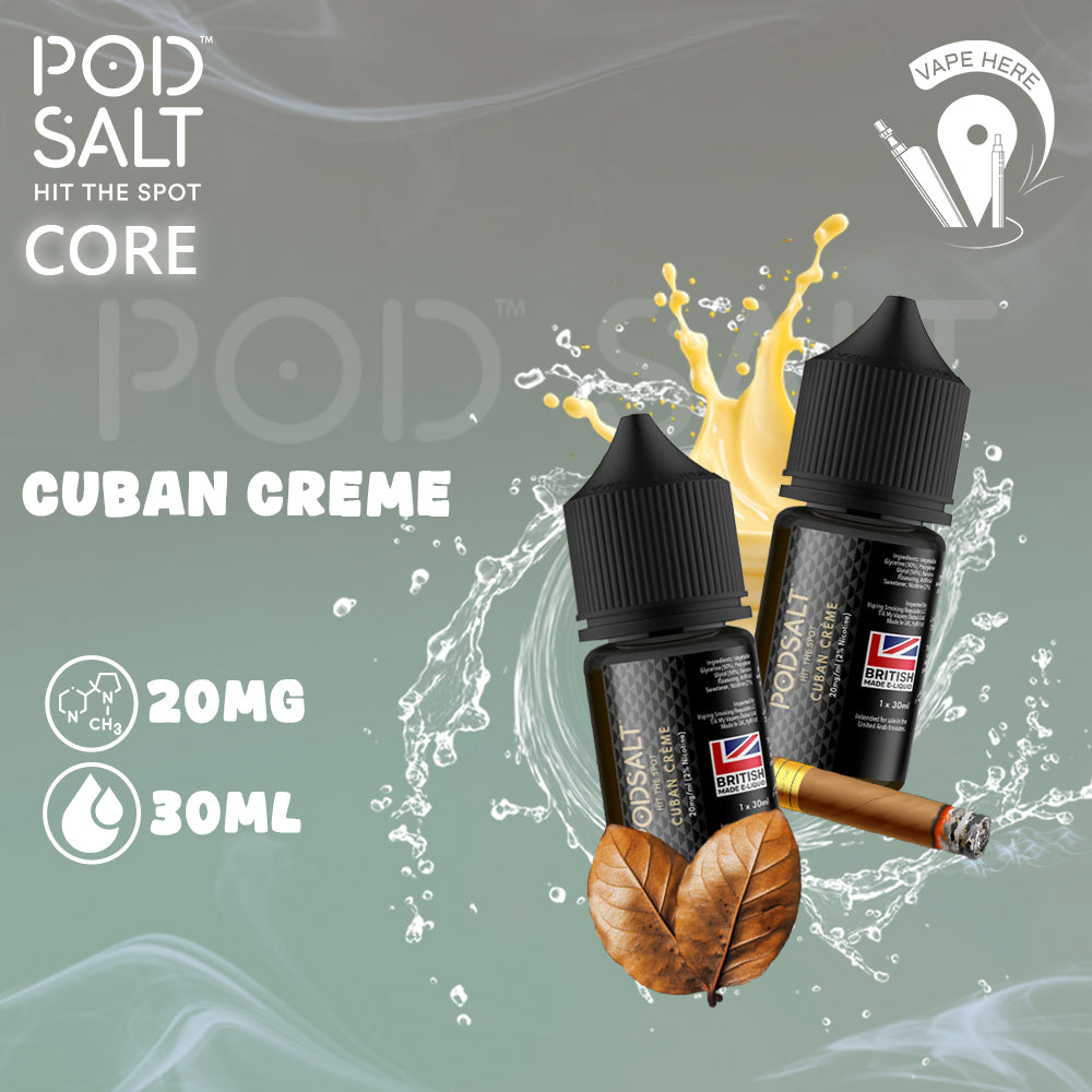 Pod Salt - Cuban Creme - NicSalt 20MG 30ML Abu dhabi UAE