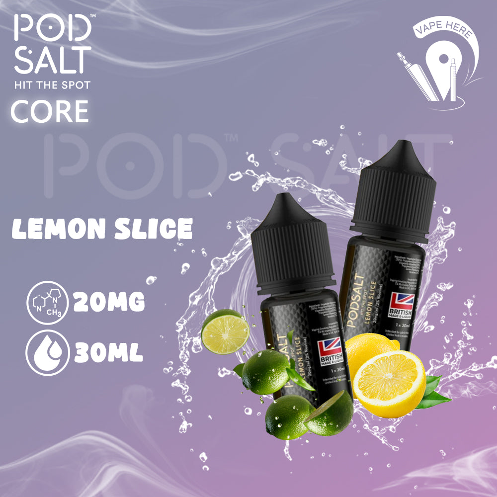Pod Salt - Lemon Slice - NicSalt 20MG 30ML Sharjah, UAE