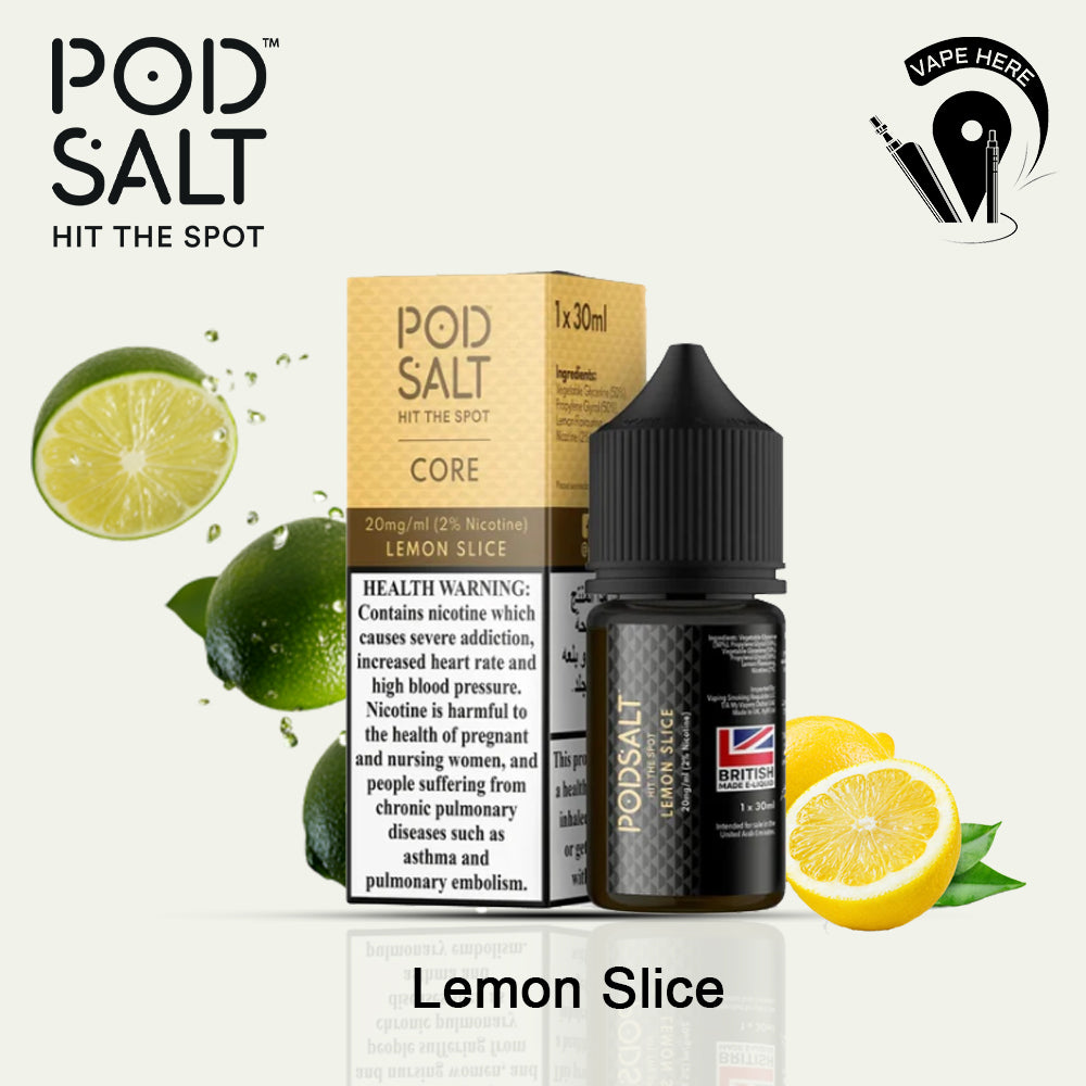 Pod Salt - Lemon Slice - NicSalt 20MG 30ML Dubai,UAE