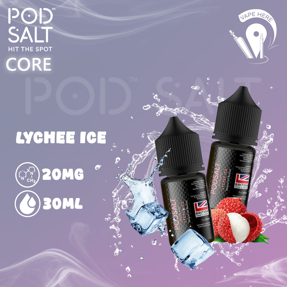 Pod Salt - Lychee Ice - NicSalt 20MG 30ML Ajman, UAE