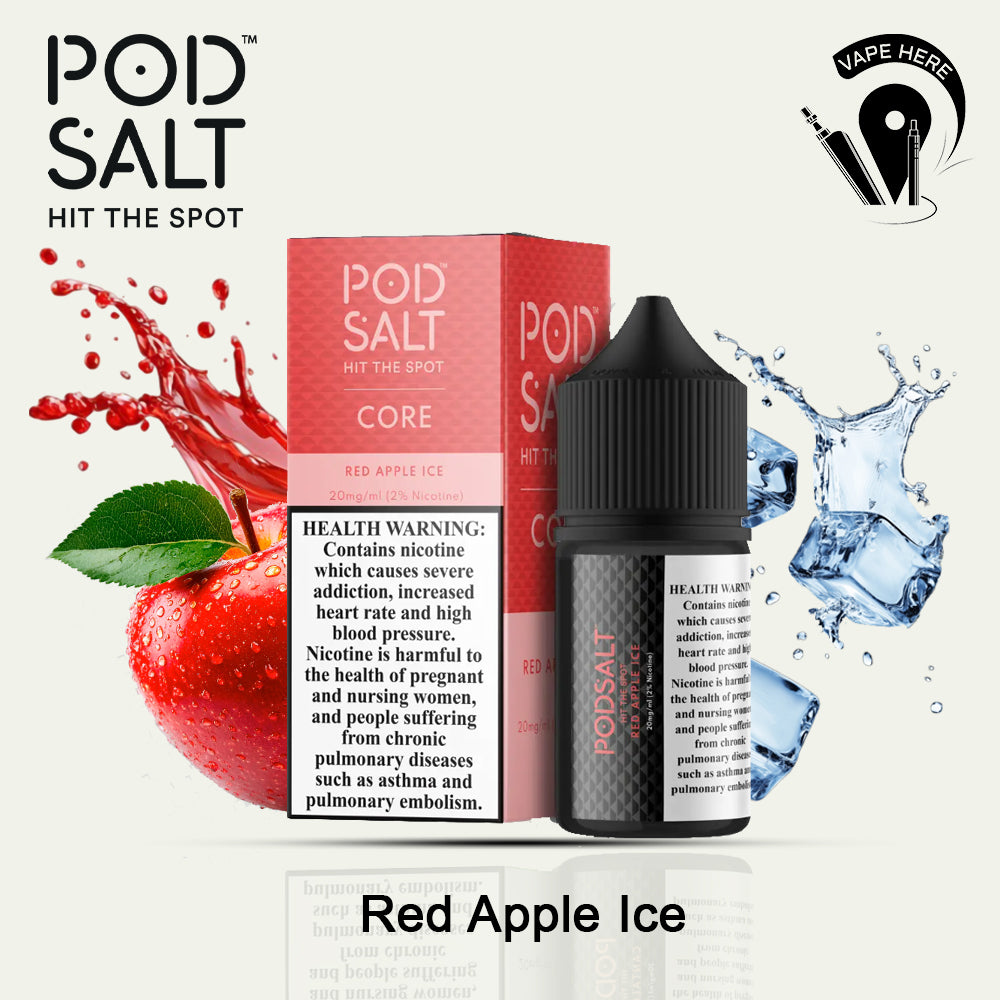 Pod Salt - Red Apple Ice - SaltNic 20MG 30ML Ajman, UAE
