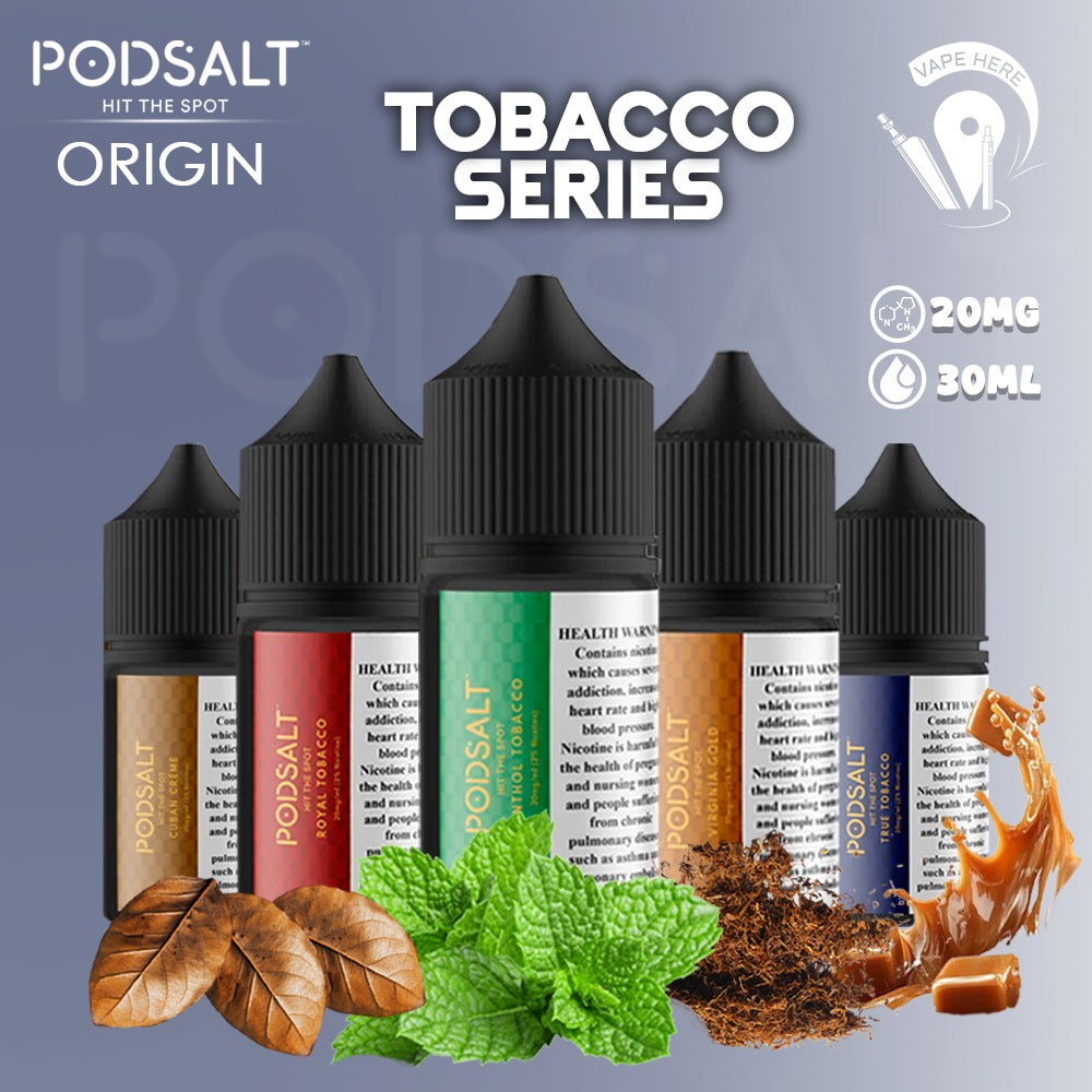 Pod Salt Origin Tobacco Series SaltNic 20MG 30ML UAE Al Ain