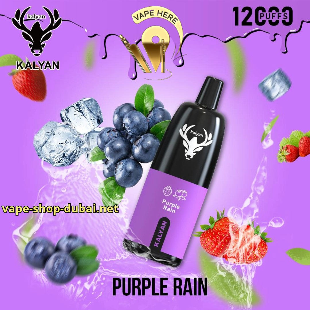 KALYAN PRO 12000 PUFFS Purple Rain DISPOSABLE VAPE UAE vape here store