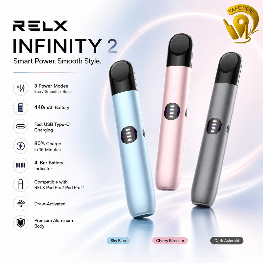 RELX Infinity 2 Device closed Pod System with LED Indicator Ajman, UAE