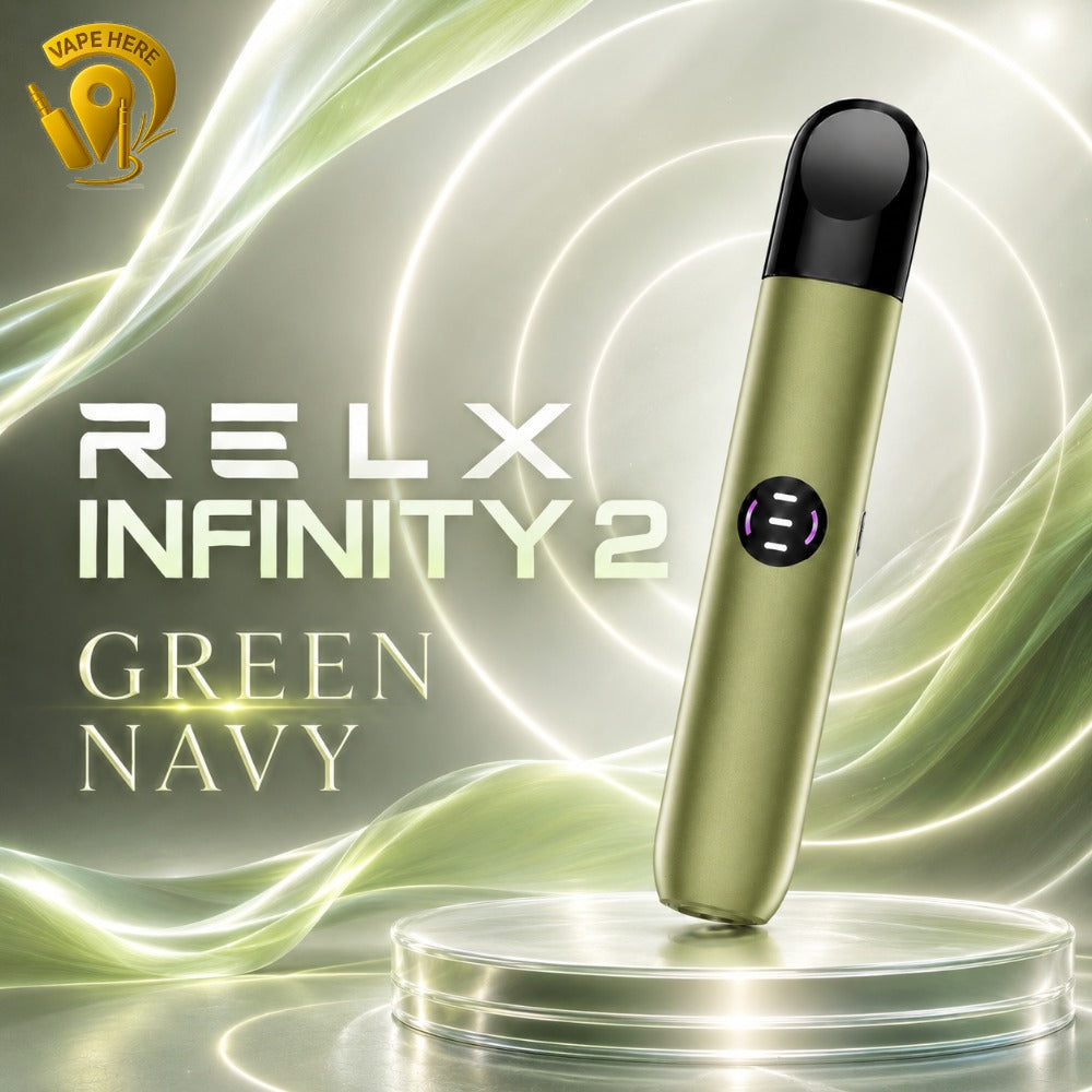 RELX_Infinity_2_Device_closed_Pod_System_with_LED_Indicator Green Navy Sharjah, UAE