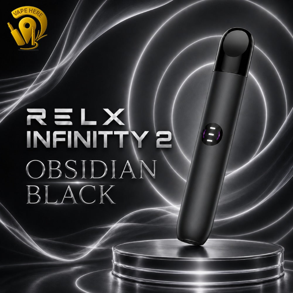 RELX_Infinity_2_Device_closed_Pod_System_with_LED_Indicator Obsidian Black Sharjah, UAE