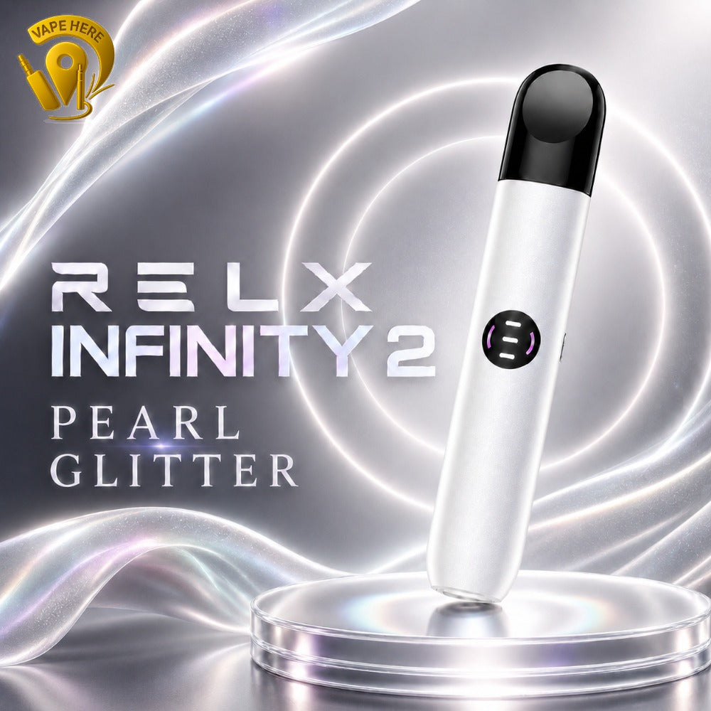 RELX_Infinity_2_Device_closed_Pod_System_with_LED_Indicator Pearl Glitter Au Dhabi, UAE