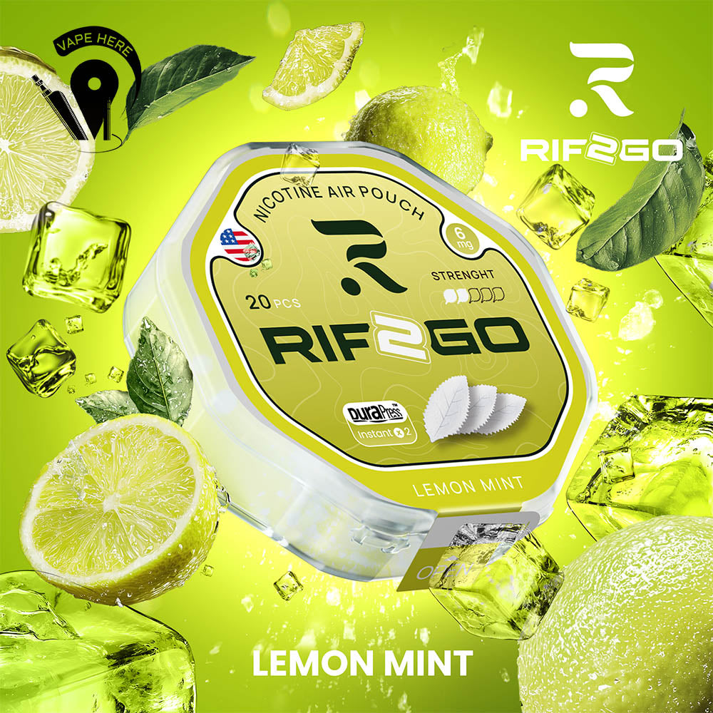 RIF2GO Nicotine Pouches Lemon Mint UAE Ajman