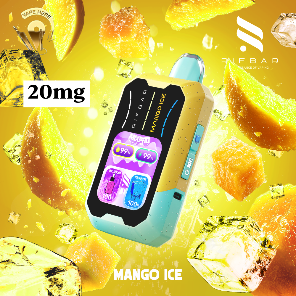 RIFBAR MIX PRO 40K PUFFS Disposable Vape Mango Ice UAE Al Ain