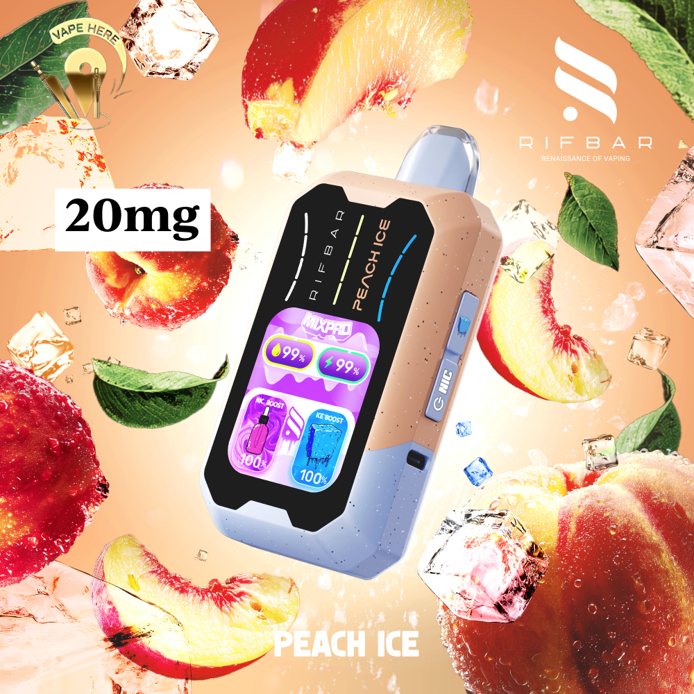 RIFBAR MIX PRO 40K PUFFS Disposable Vape Peach Ice UAE Sharjah