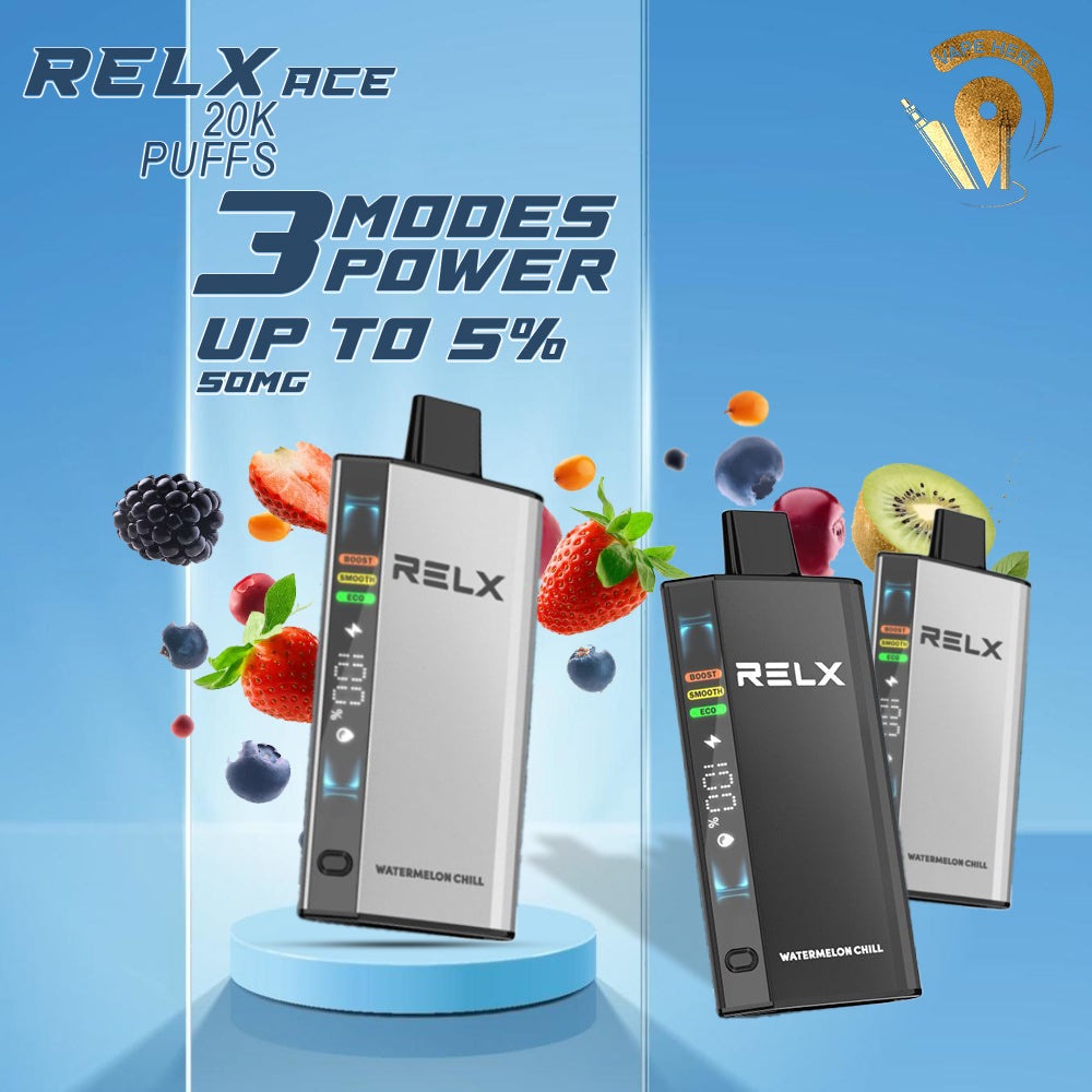 Relx Ace 20K Puffs Disposable Vape (LED Display) UAE Dubai