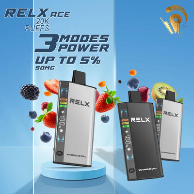 Relx Ace 20K Puffs Disposable Vape (LED Display) UAE Dubai