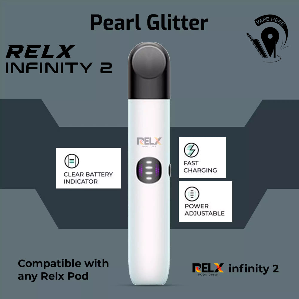Relx Infinity 2 Pod System (LED Indicator) Pearl Glitter UAE Al Ain
