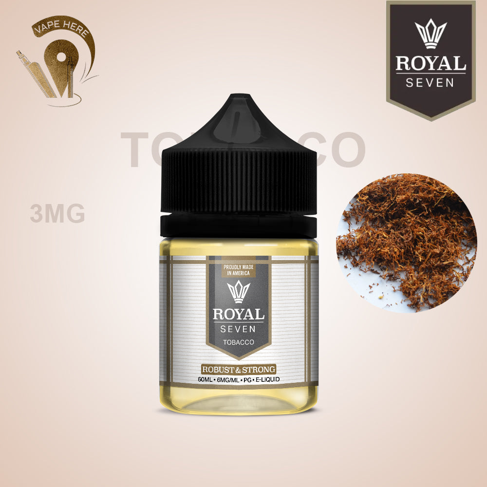 Royal Seven Tobacco Robust Strong 60ml E-Liquid - Premium Tobacco Flavor in Dubai, UAE | Vape Here Store Royal Seven Tobacco Robust Strong 60ml E-Liquid - Premium Tobacco Flavor in Dubai, UAE | Vape Here Store