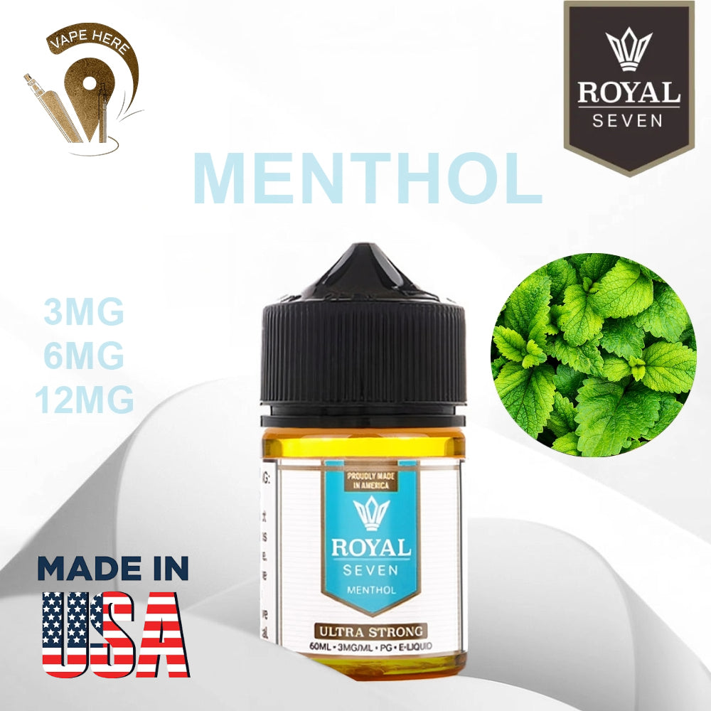 Strong Menthol Vape Liquid Royal Seven Menthol Ultra Strong - 60ml E-Liquid in Dubai, Abu Dhabi, Strong Menthol Vape Liquid Royal Seven Menthol Ultra Strong - 60ml E-Liquid in Dubai, Abu Dhabi,