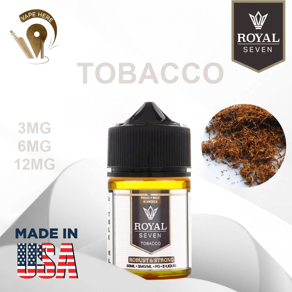 Royal Seven Tobacco Robust Strong 60ml E-Liquid - Premium Tobacco Flavor in Dubai, UAE
