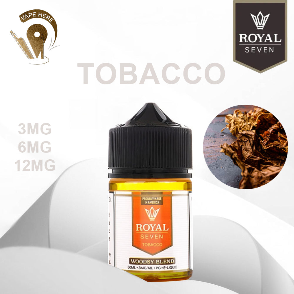 Royal Seven Tobacco Woodsy Blend 60ml E-Liquid UAE Abu Dhabi & Dubai