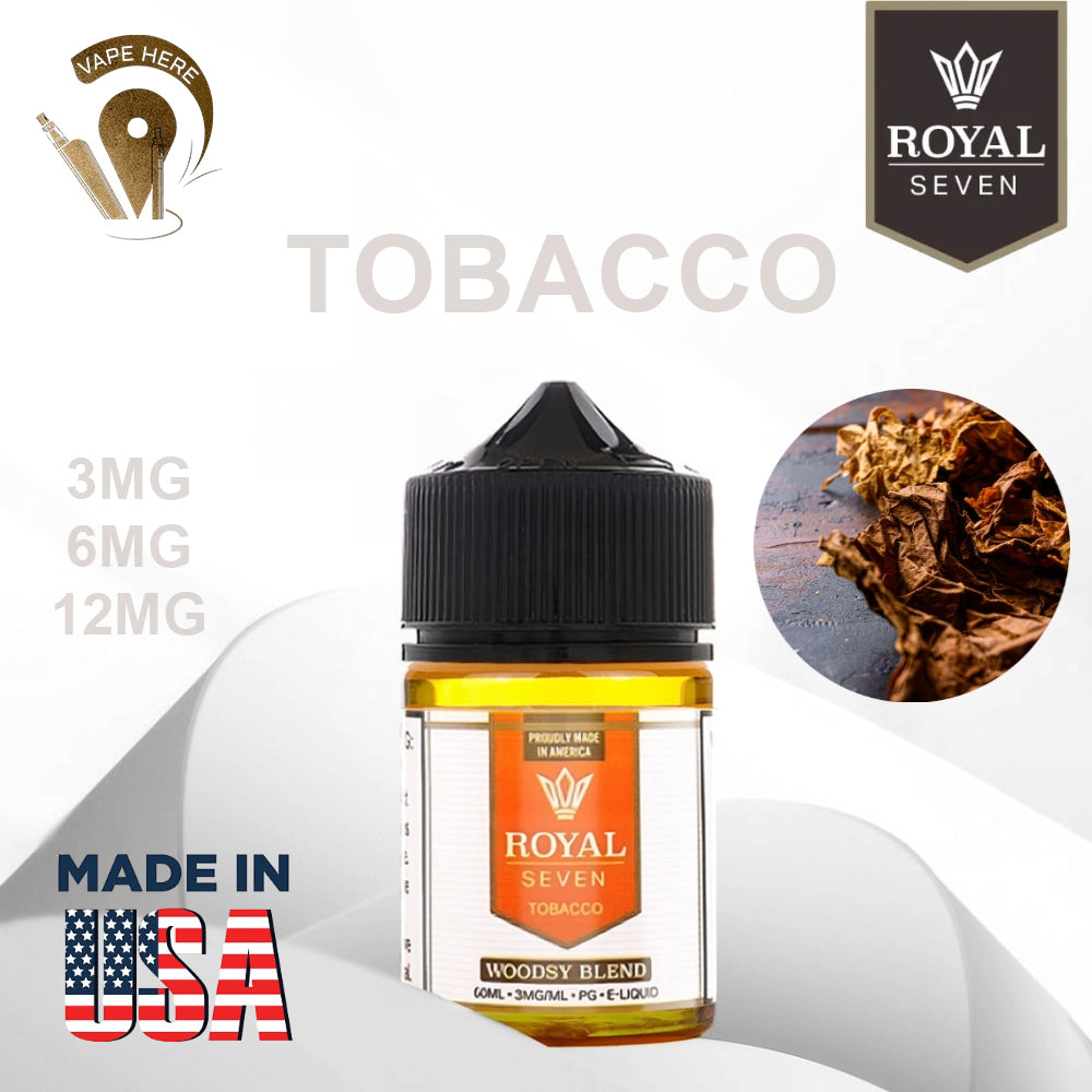 Royal Seven Tobacco Woodsy Blend 60ml E-Liquid
