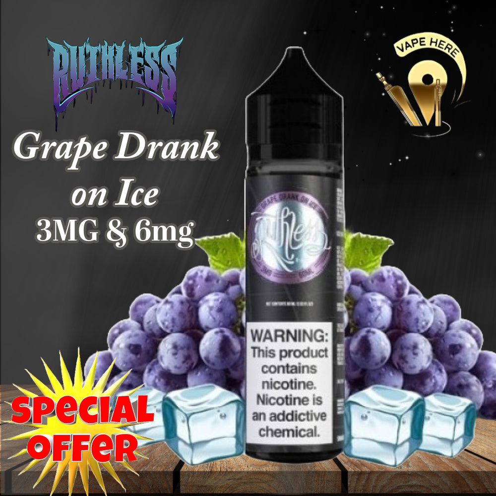 Ruthless Grape Drank Iced Juice | Vape Online UAE | Vape Alain Delivery | Vape Shop Near me | Vape Here Store Ruthless Grape Drank Iced Juice | Vape Online UAE | Vape Alain Delivery | Vape Shop Near me | Vape Here Store