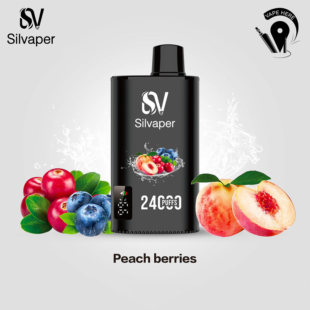 SILVAPER 24000 PUFFS DISPOSABLE VAPE Peach Berries UAE Abu Dhabi