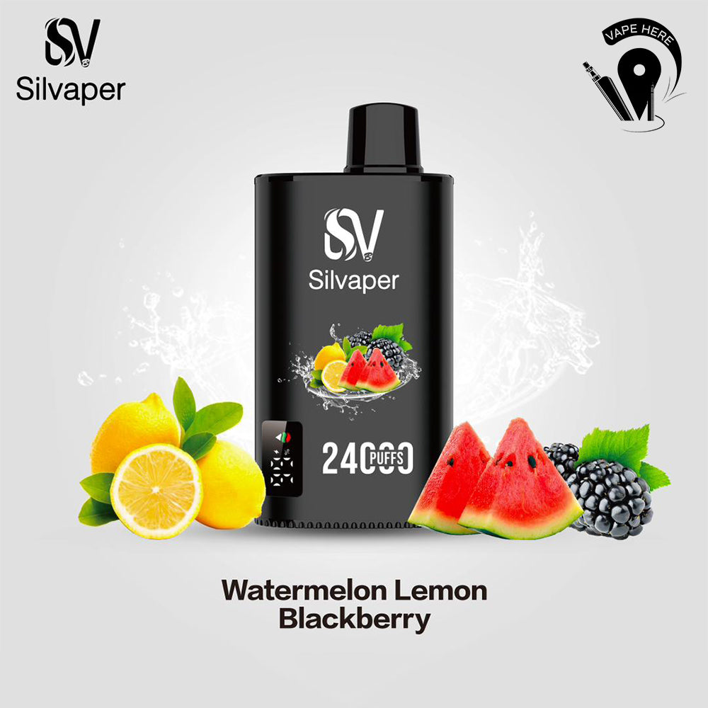 SILVAPER 24000 PUFFS DISPOSABLE VAPE Watermelon Lemon Blackberry UAE Sharjah