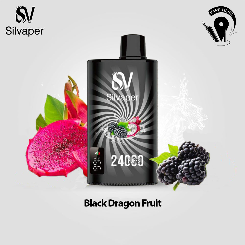 SILVAPER 24000 PUFFS DISPOSABLE VAPE Black Dragon Fruit UAE Ajman 