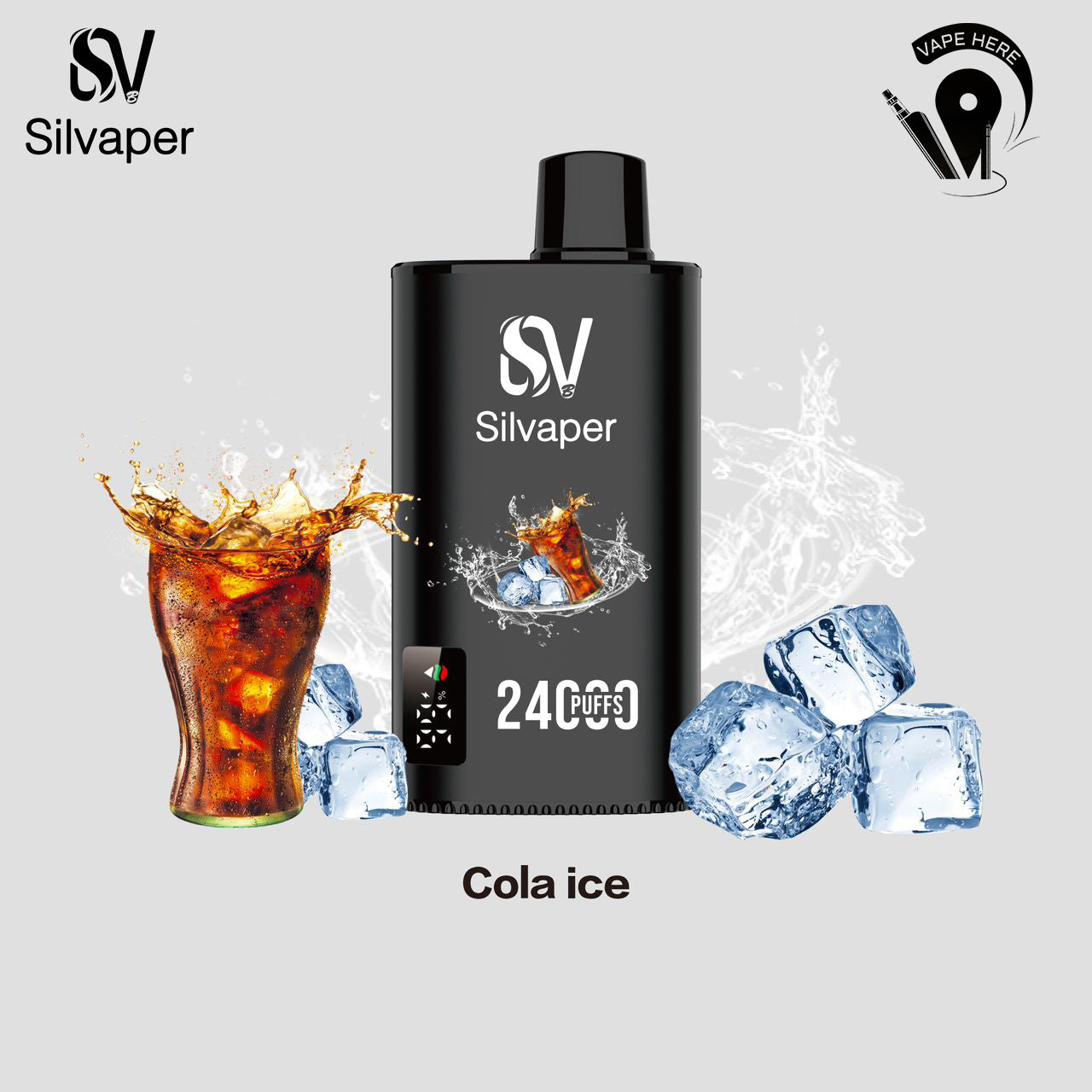 SILVAPER 24000 PUFFS DISPOSABLE VAPE Cola Ice UAE Al Ain