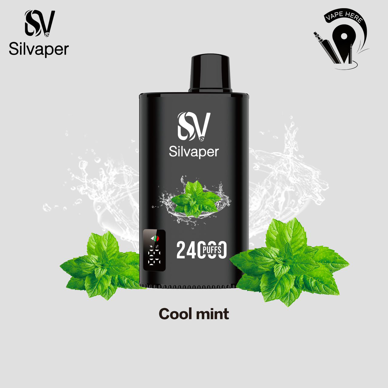 SILVAPER 24000 PUFFS DISPOSABLE VAPE Cool Mint UAE Dubai