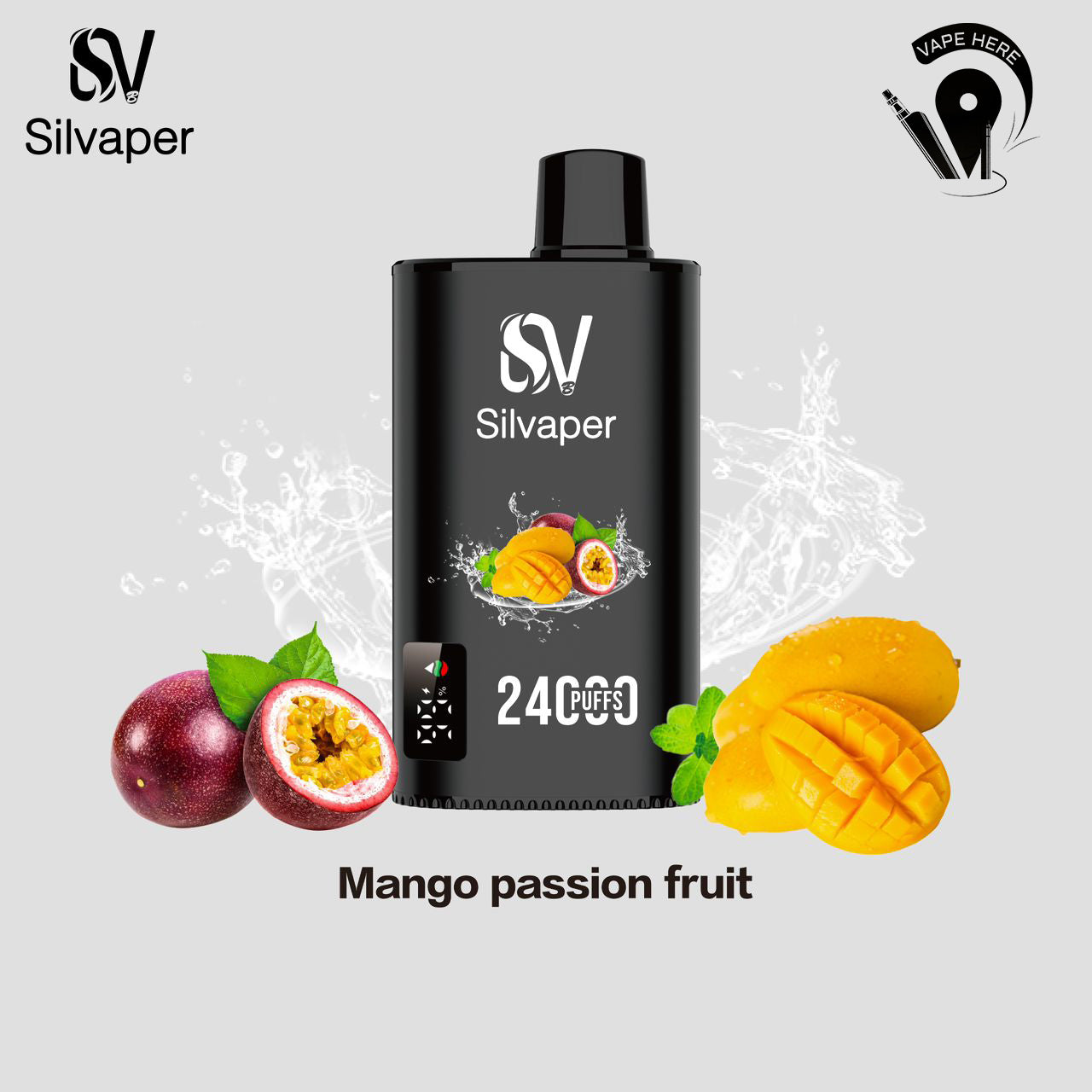 SILVAPER 24000 PUFFS DISPOSABLE VAPE Mango Passionfruit UAE Sharjah