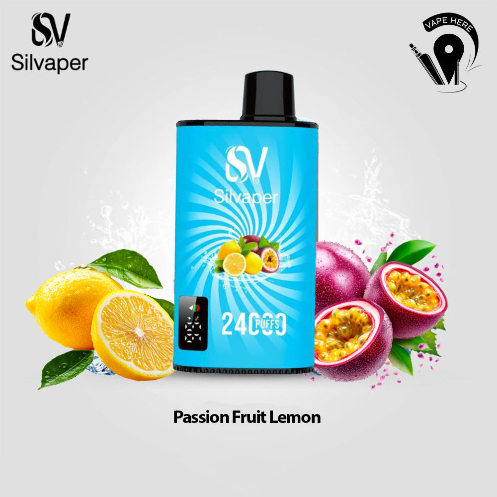 SILVAPER 24000 PUFFS DISPOSABLE VAPE Passion Fruit Lemon UAE Al Ain 