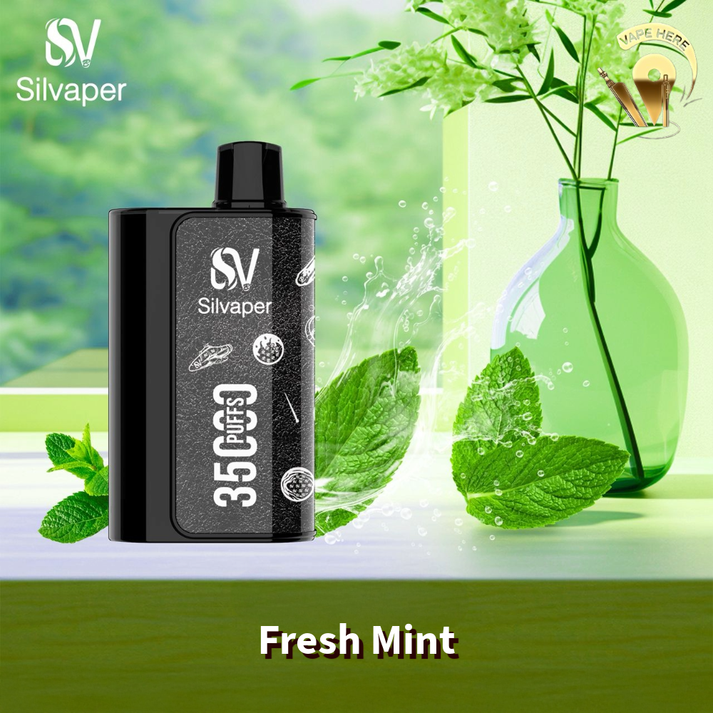 SILVAPER 35K PUFFS DISPOSABLE VAPE 20mg Fresh Mint UAE Abu Dhabi
