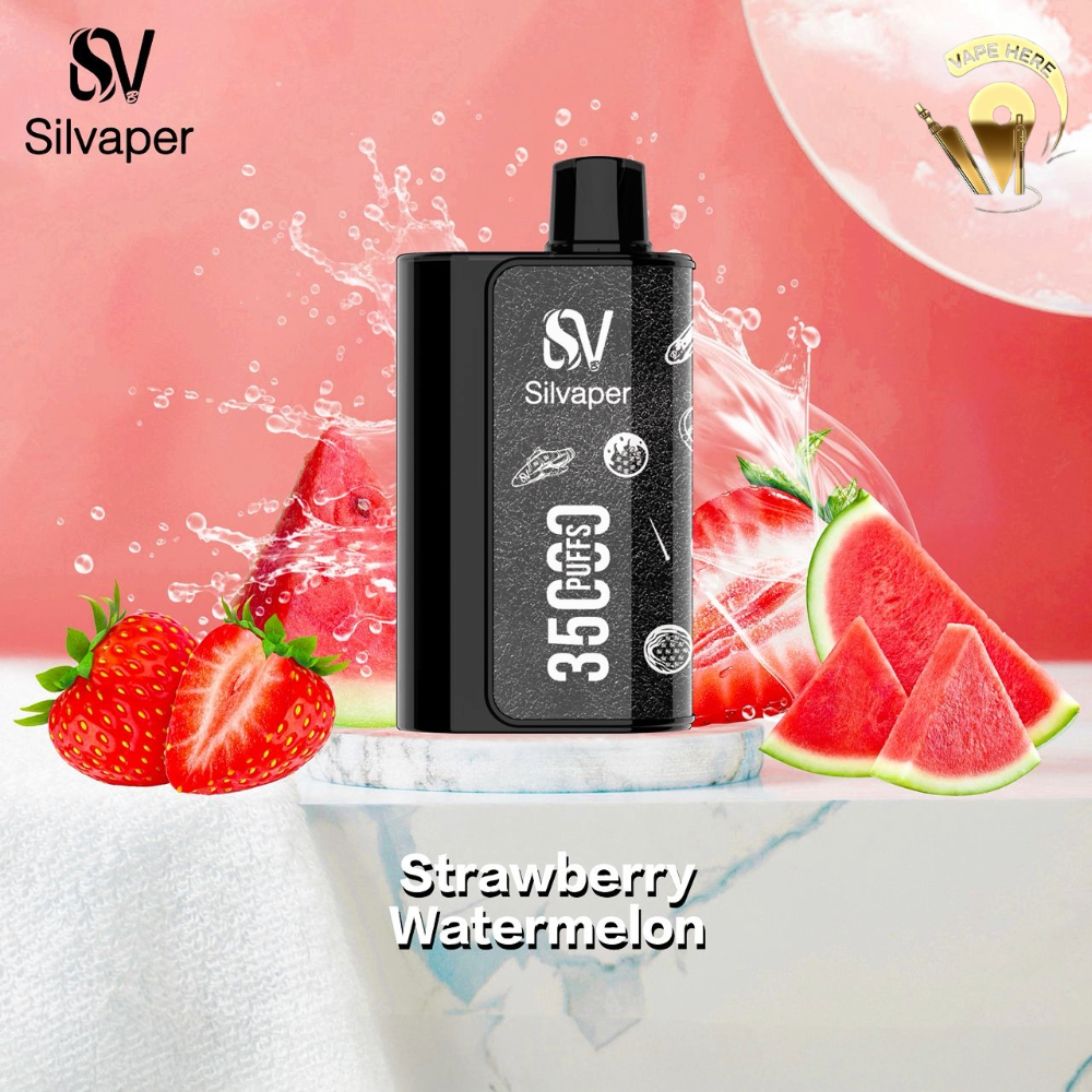 SILVAPER 35K PUFFS DISPOSABLE VAPE 20mg Strawberry Watermelon UAE Dubai