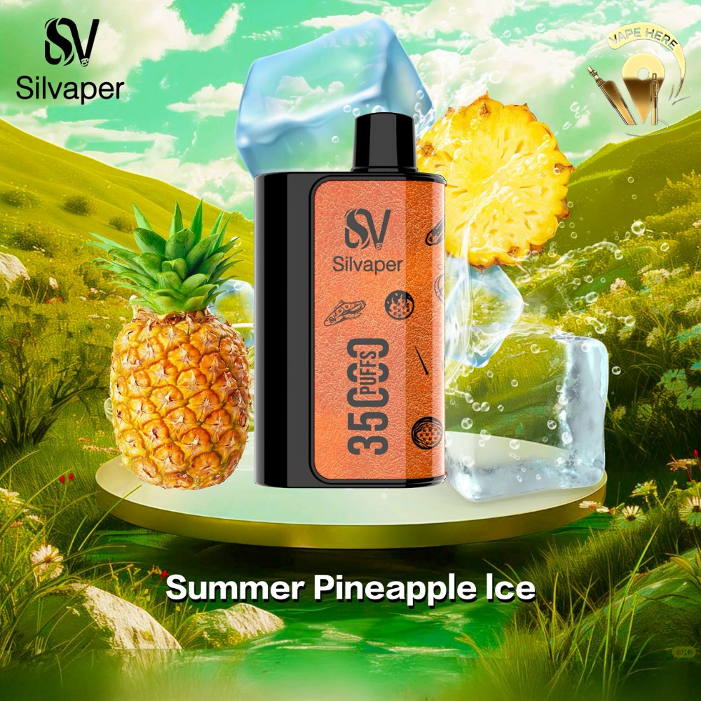 SILVAPER 35K PUFFS DISPOSABLE VAPE 20mg Summer Pineapple Ice UAE Ajman