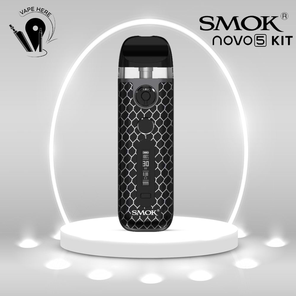 SMOK NOVO 5 POD KIT 900MAH 30W Black Cobra UAE Abu Dhabi 