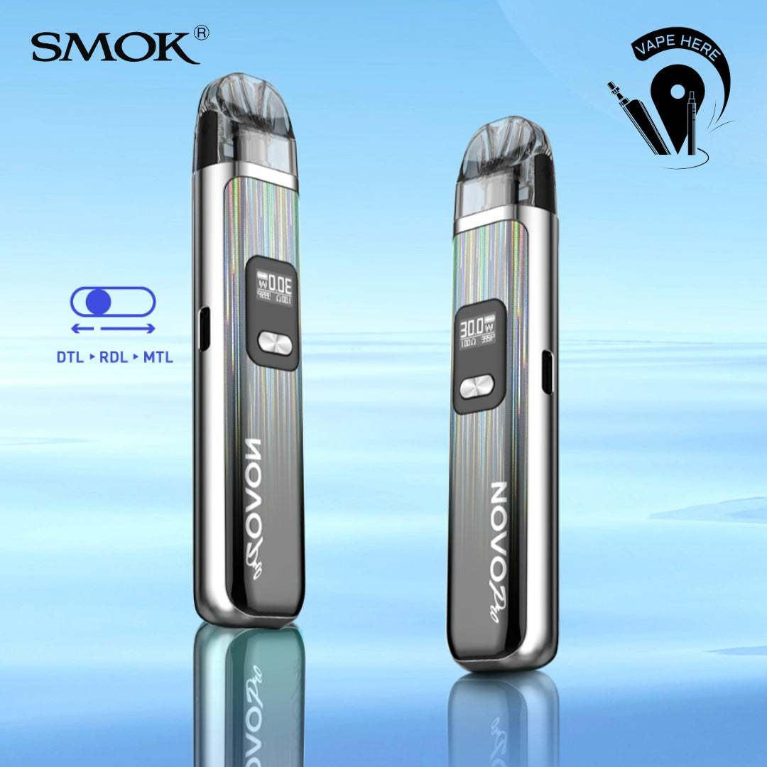 SMOK NOVO PRO Pod Kit - 30W Silver Black UAE Al Ain
