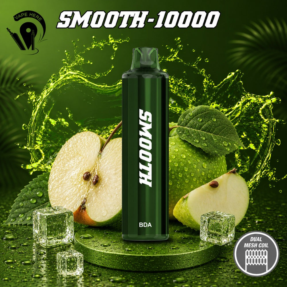 SMOOTH 10000 Puffs Disposable Vape 20mg Bahrani Double Apple UAE Al Ain 