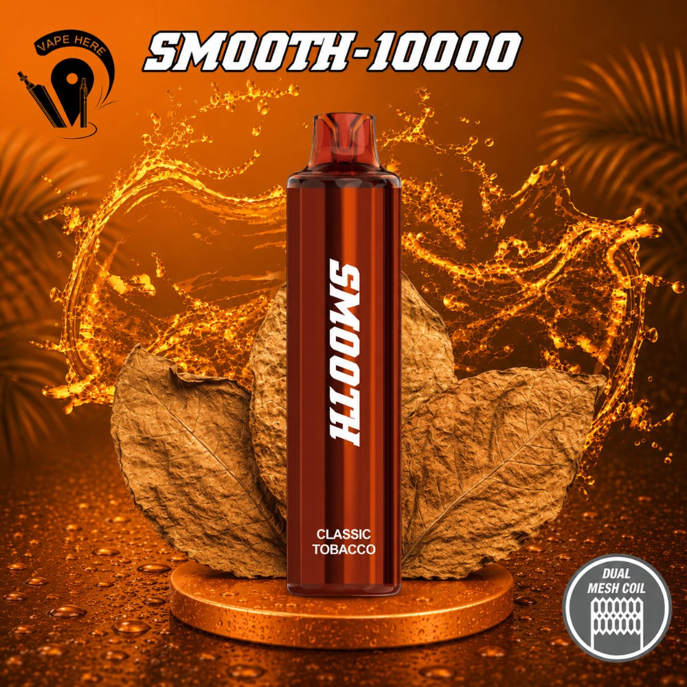 SMOOTH 10000 Puffs Disposable Vape 20mg Classic Tobacco UAE Al Ain 