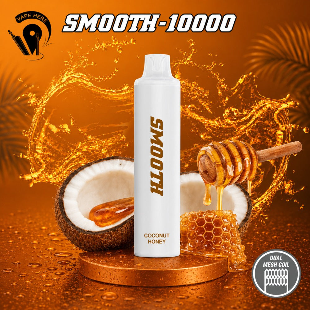 SMOOTH 10000 Puffs Disposable Vape 20mg Coconut Honey UAE Al Sharjah 