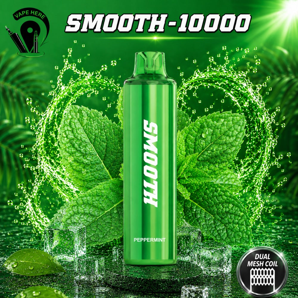 SMOOTH 10000 Puffs Disposable Vape 20mg Peppermint UAE Ajman 