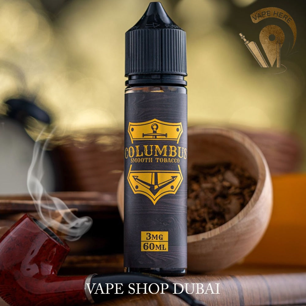 Columbus Smooth Tobacco 60ml E-liquid by Grand E-liquid - Vape Here Store