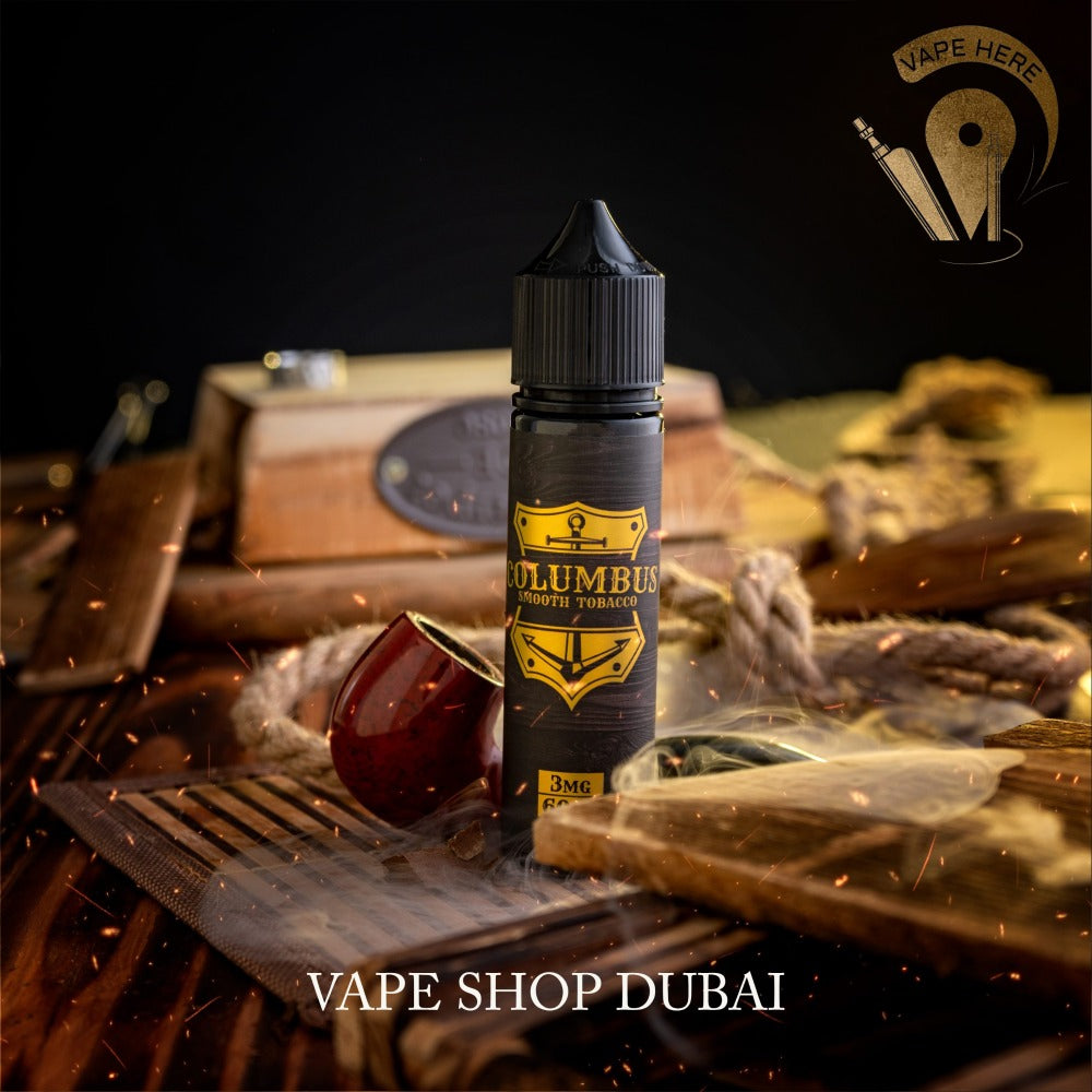 Columbus Smooth Tobacco 60ml E-liquid by Grand E-liquid - Vape Here Store