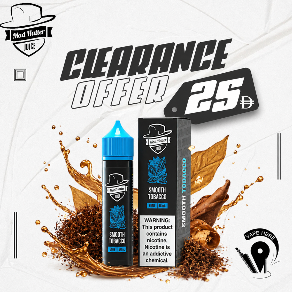 SMOOTH TOBACCO - E-LIQUIDS 60ML / MAD HATTER Ajman, UAE