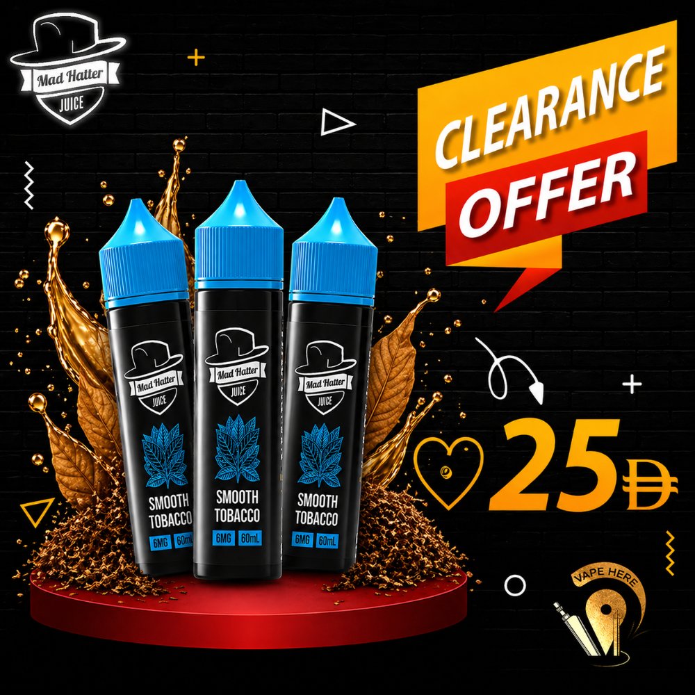 SMOOTH TOBACCO - E-LIQUIDS 60ML / MAD HATTER Dubai, UAE