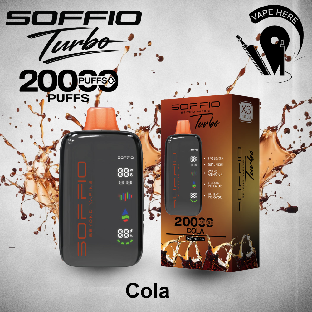SOFFIO TURBO 20K Disposable Vape Cola UAE Ajman 