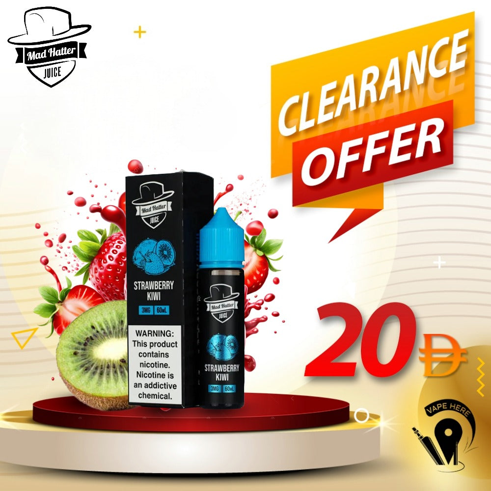 STRAWBERRY KIWI - E-LIQUIDS 60ML / MAD HATTER Ajman, UAE