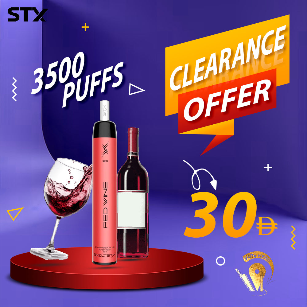 STX - BOLTSTX DISPOSABLE VAPE 3500 PUFFS UAE RAS AL KHAIMA