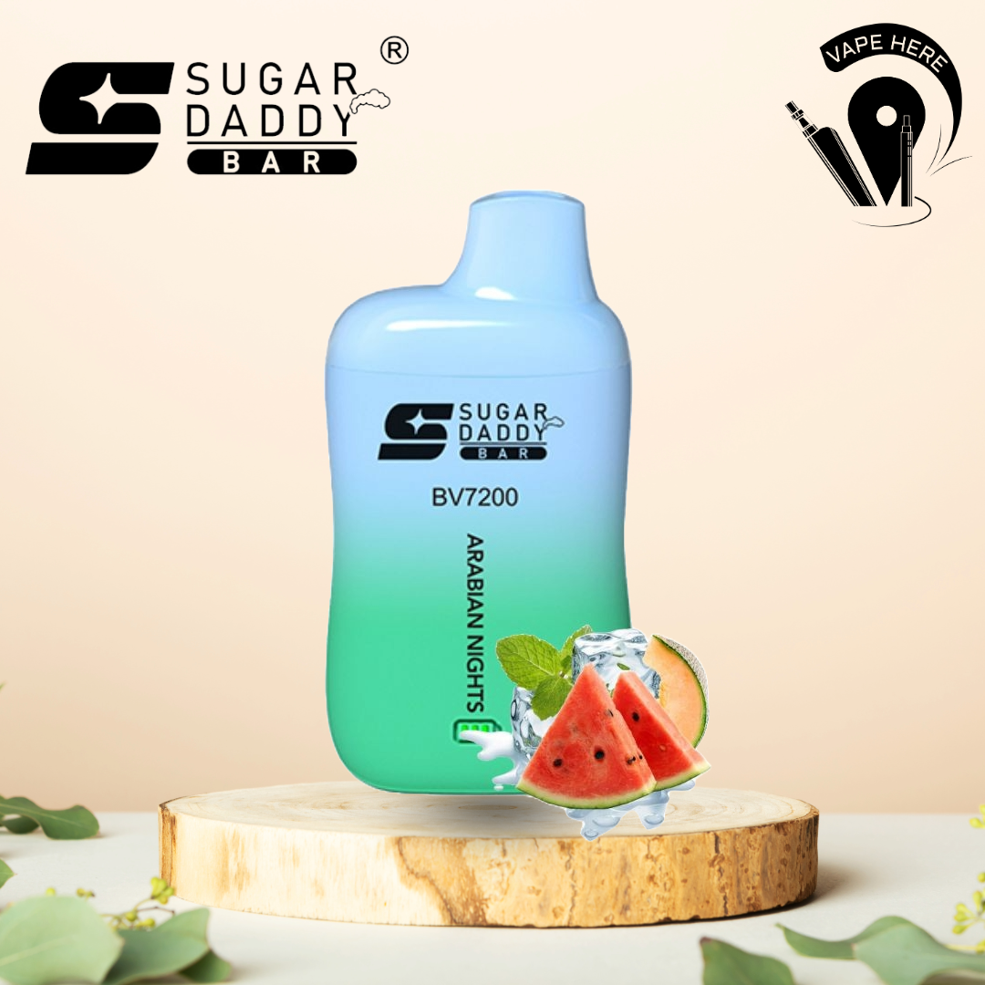 SUGAR DADDY BAR BV7200 Disposable Vape 7200 Puffs | Vape Here Store SUGAR DADDY BAR BV7200 Disposable Vape 7200 Puffs | Vape Here Store