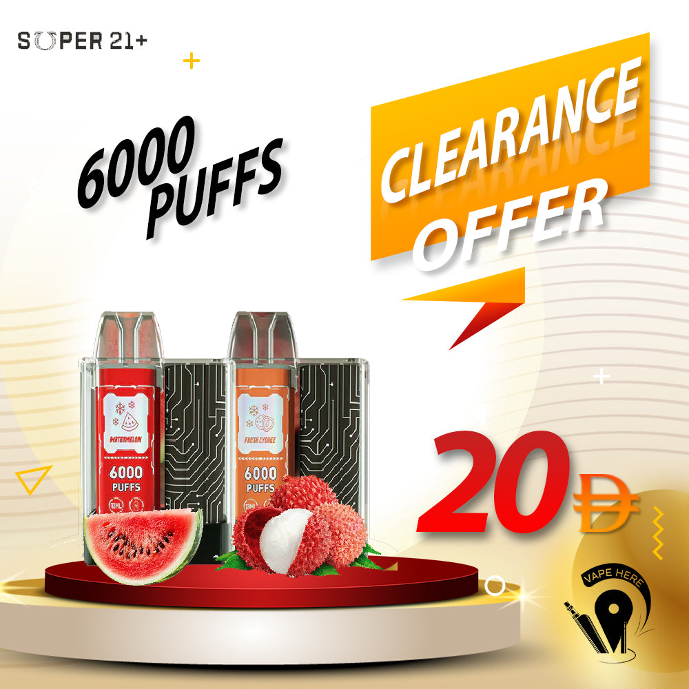 SUPER 21+ 6000 Puffs Disposable Kit UAE SHARJAH
